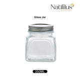 Nautilus Glass Jar 350ml Glass, Non - Toxic and Food - Safe Material, Dishwasher Safe ,With metal lid - Clear - Al Kabayel Discount CentreNautilus Glass Jar 350ml Glass, Non - Toxic and Food - Safe Material, Dishwasher Safe ,With metal lid - ClearJars & Food SaversNAUTILUSAl Kabayel Discount Centre