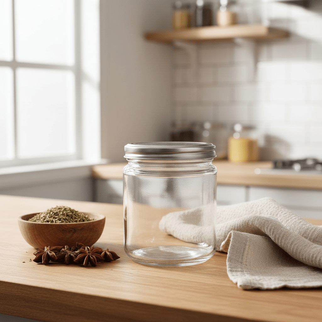 Nautilus Glass Jar 420ml Glass With metal lid - Clear and Silver, RNGT - 10609 - Al Kabayel Discount CentreNautilus Glass Jar 420ml Glass With metal lid - Clear and Silver, RNGT - 10609Jars & Food SaversNAUTILUSAl Kabayel Discount Centre