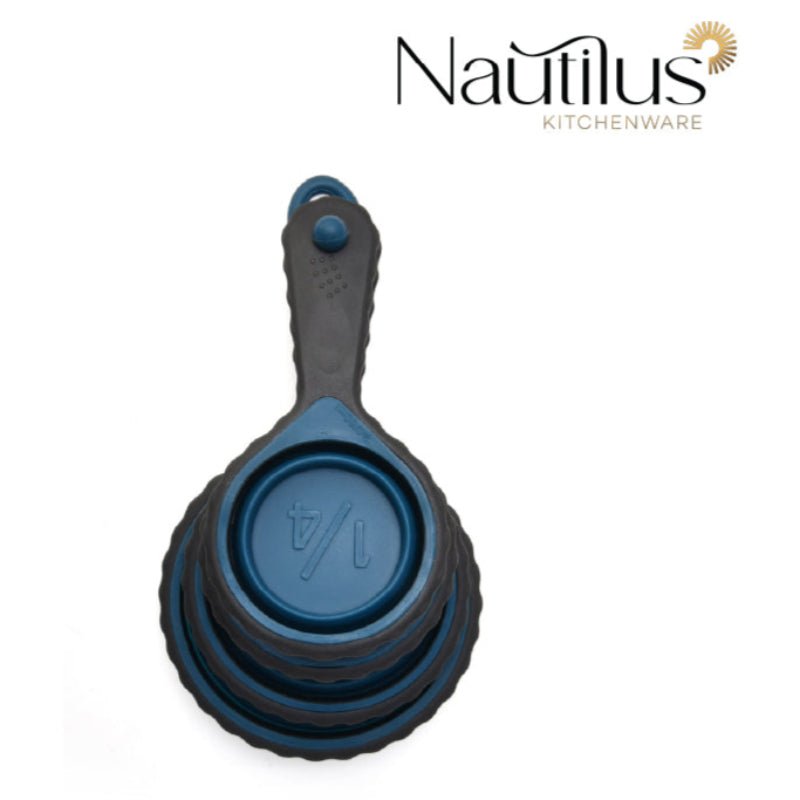 NAUTILUS Measuring Cup 4pcs Set (1/4cup, 1/3cup, 1/2cup, 1cup), Blue and Grey - Al Kabayel Discount CentreNAUTILUS Measuring Cup 4pcs Set (1/4cup, 1/3cup, 1/2cup, 1cup), Blue and GreyCookware AccessoriesNAUTILUSAl Kabayel Discount Centre