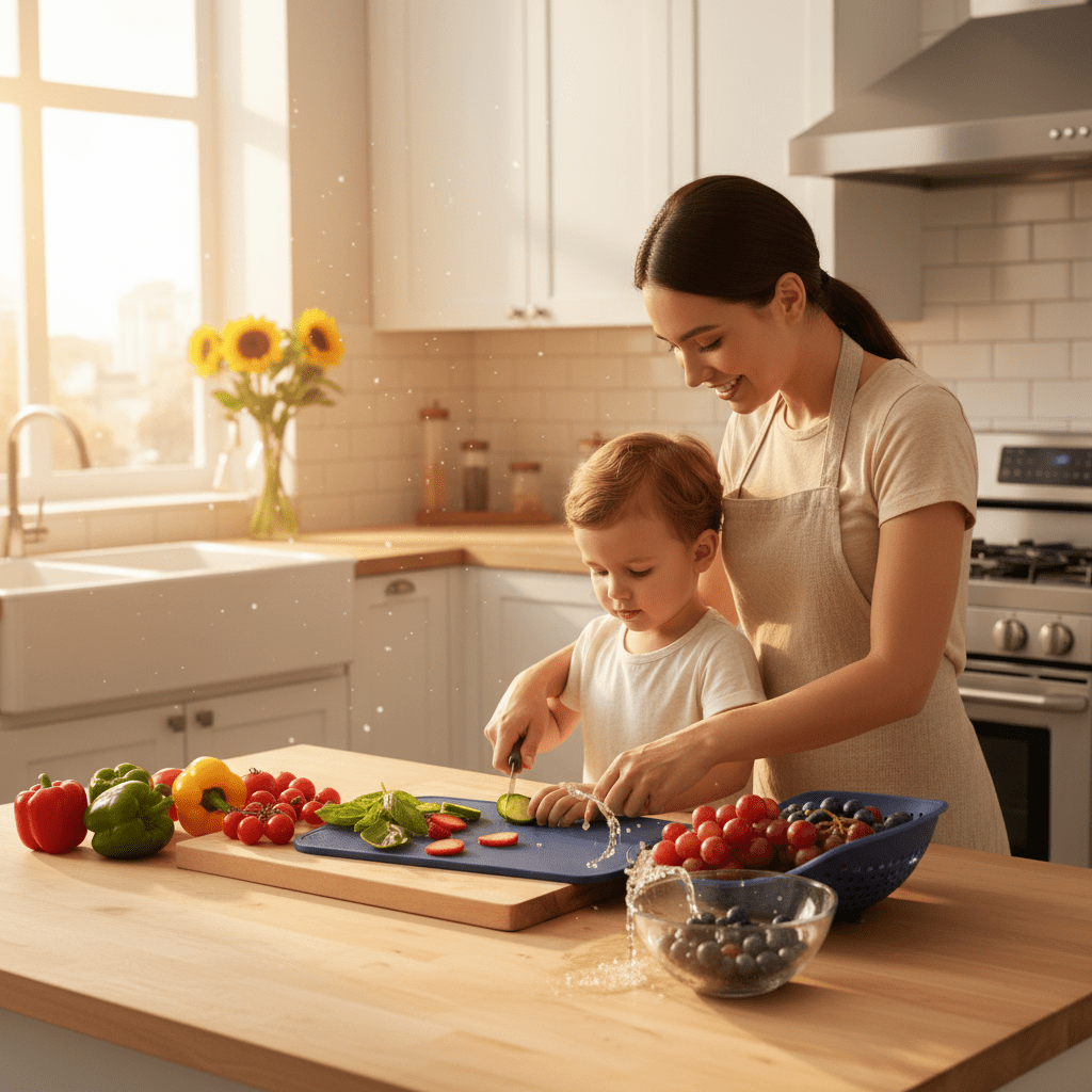 Nautilus PP Cutting Board 38×24cm with Built - In Strainer & Handle - Al Kabayel Discount CentreNautilus PP Cutting Board 38×24cm with Built - In Strainer & HandleKitchen Utensils & GadgetsNAUTILUSAl Kabayel Discount Centre