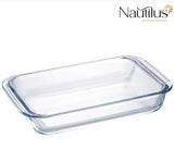 NAUTILUS Rectangular Borosilicate Glass Baking Tray 1 Liter, 258mm*153mm*45mm, RNGT - 10574 - Al Kabayel Discount CentreNAUTILUS Rectangular Borosilicate Glass Baking Tray 1 Liter, 258mm*153mm*45mm, RNGT - 10574Food ContainersNAUTILUSAl Kabayel Discount Centre