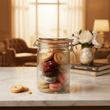 Nautilus Ribbed Glass Clip Jar — 1300ml | Airtight Storage Canister with Wire Bail Closure - Al Kabayel Discount CentreNautilus Ribbed Glass Clip Jar — 1300ml | Airtight Storage Canister with Wire Bail ClosureJars & Food SaversNAUTILUSAl Kabayel Discount Centre