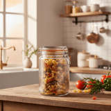 Nautilus Ribbed Glass Clip Jar — 1300ml | Airtight Storage Canister with Wire Bail Closure - Al Kabayel Discount CentreNautilus Ribbed Glass Clip Jar — 1300ml | Airtight Storage Canister with Wire Bail ClosureJars & Food SaversNAUTILUSAl Kabayel Discount Centre