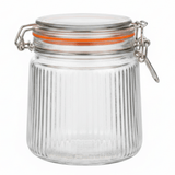 Nautilus Ribbed Glass Clip Jar 800ml | Airtight Bail Latch Storage Jar with Silicone Seal - Al Kabayel Discount CentreNautilus Ribbed Glass Clip Jar 800ml | Airtight Bail Latch Storage Jar with Silicone SealJars & Food SaversNAUTILUSAl Kabayel Discount Centre