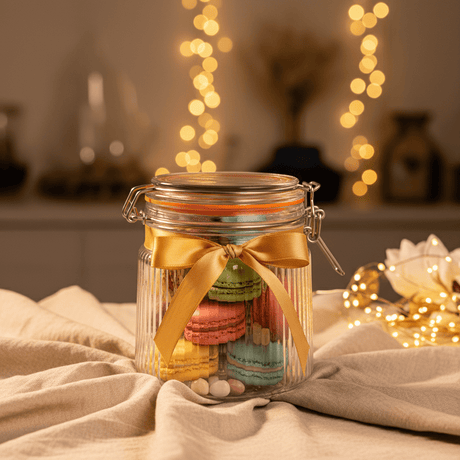 Nautilus Ribbed Glass Clip Jar 800ml | Airtight Bail Latch Storage Jar with Silicone Seal - Al Kabayel Discount CentreNautilus Ribbed Glass Clip Jar 800ml | Airtight Bail Latch Storage Jar with Silicone SealJars & Food SaversNAUTILUSAl Kabayel Discount Centre