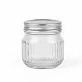 Nautilus Ribbed Glass Storage Jar 220Ml with Metal Lid, Clear and Silver, RNGT - 10637 - Al Kabayel Discount CentreNautilus Ribbed Glass Storage Jar 220Ml with Metal Lid, Clear and Silver, RNGT - 10637Jars & Food SaversNAUTILUSAl Kabayel Discount Centre