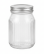 Nautilus Ribbed Glass Storage Jar 500Ml with Metal Lid, Clear and Silver, RNGT - 10636 - Al Kabayel Discount CentreNautilus Ribbed Glass Storage Jar 500Ml with Metal Lid, Clear and Silver, RNGT - 10636Jars & Food SaversNAUTILUSAl Kabayel Discount Centre