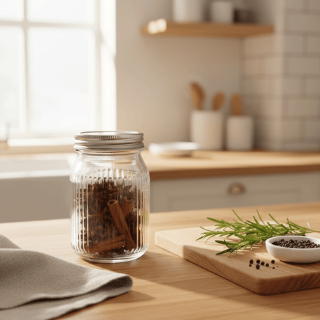 Nautilus Ribbed Glass Storage Jar 500Ml with Metal Lid, Clear and Silver, RNGT - 10636 - Al Kabayel Discount CentreNautilus Ribbed Glass Storage Jar 500Ml with Metal Lid, Clear and Silver, RNGT - 10636Jars & Food SaversNAUTILUSAl Kabayel Discount Centre