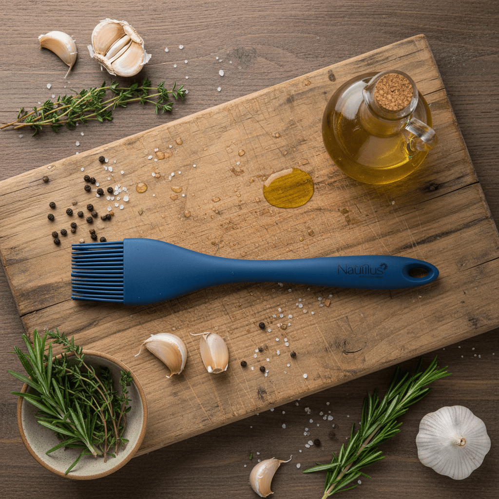 Nautilus Silicone Pastry Brush - Navy Blue - 26 × 4 cm - Al Kabayel Discount CentreNautilus Silicone Pastry Brush - Navy Blue - 26 × 4 cmKitchen Utensils & GadgetsNAUTILUSAl Kabayel Discount Centre