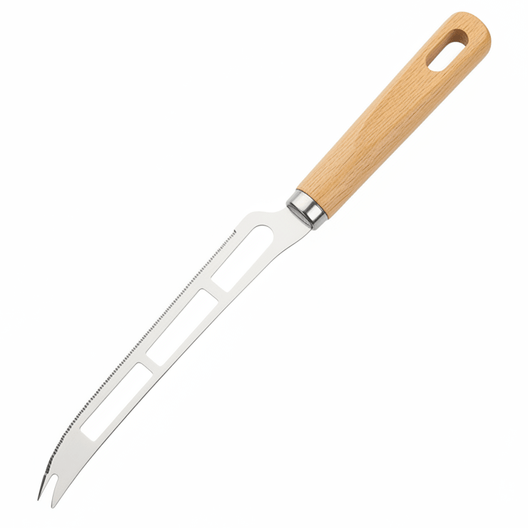 Nautilus Wooden Handle Cheese Knife 29 cm RNGT - 21648 – Precision Cheese Slicer - Al Kabayel Discount CentreNautilus Wooden Handle Cheese Knife 29 cm RNGT - 21648 – Precision Cheese SlicerKnife & Knife SetsNAUTILUSAl Kabayel Discount Centre
