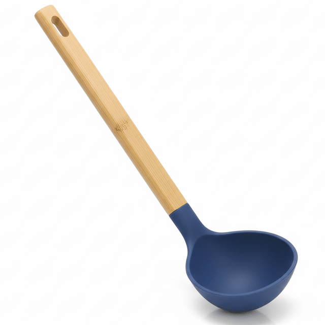 Nautilus Wooden Handle Silicone Ladle – 30cm Heat - Resistant Kitchen Tool (RNGT - 5525) - Al Kabayel Discount CentreNautilus Wooden Handle Silicone Ladle – 30cm Heat - Resistant Kitchen Tool (RNGT - 5525)Ladle SpoonNAUTILUSAl Kabayel Discount Centre