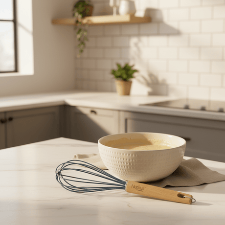 Nautilus Wooden Handle Silicone Whisk – 31cm Durable Mixing Tool (RNGT - 0522) - Al Kabayel Discount CentreNautilus Wooden Handle Silicone Whisk – 31cm Durable Mixing Tool (RNGT - 0522)WhiskNAUTILUSAl Kabayel Discount Centre