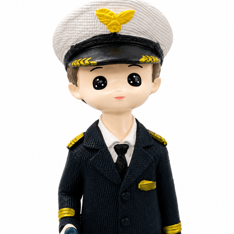 Navy Blue Boy Pilot Polyresin Decorative Figurine - 20 cm - Al Kabayel Discount CentreNavy Blue Boy Pilot Polyresin Decorative Figurine - 20 cmHome Décor AccentsAKDCAl Kabayel Discount Centre
