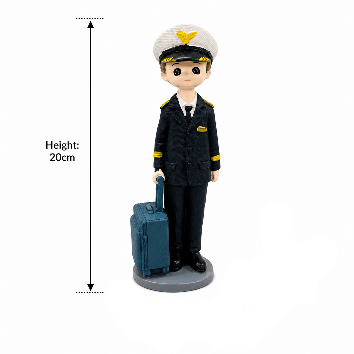 Navy Blue Boy Pilot Polyresin Decorative Figurine - 20 cm - Al Kabayel Discount CentreNavy Blue Boy Pilot Polyresin Decorative Figurine - 20 cmHome Décor AccentsAKDCAl Kabayel Discount Centre