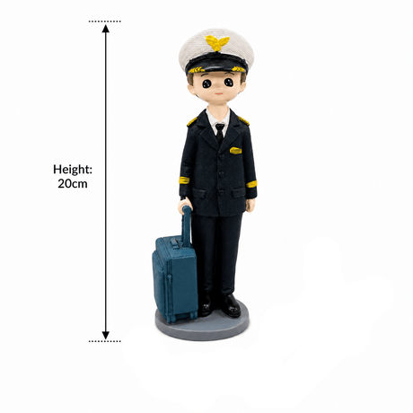 Navy Blue Boy Pilot Polyresin Decorative Figurine - 20 cm - Al Kabayel Discount CentreNavy Blue Boy Pilot Polyresin Decorative Figurine - 20 cmHome Décor AccentsAKDCAl Kabayel Discount Centre