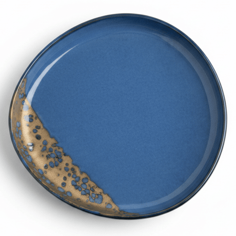 Navy Blue & Brown Reactive Glaze Ceramic Plate | 34cm , 28cm , 23cm | - Al Kabayel Discount CentreNavy Blue & Brown Reactive Glaze Ceramic Plate | 34cm , 28cm , 23cm |PlatesAKDCAl Kabayel Discount Centre