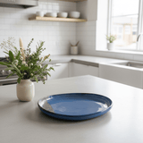 Navy Blue & Brown Reactive Glaze Ceramic Plate | 34cm , 28cm , 23cm | - Al Kabayel Discount CentreNavy Blue & Brown Reactive Glaze Ceramic Plate | 34cm , 28cm , 23cm |PlatesAKDCAl Kabayel Discount Centre