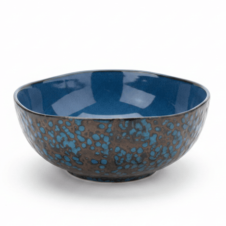 Navy Blue & Brown Reactive Glaze Ceramic Serving Bowl 21cm - Al Kabayel Discount CentreNavy Blue & Brown Reactive Glaze Ceramic Serving Bowl 21cmBowlsAKDCAl Kabayel Discount Centre