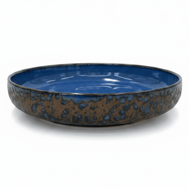 Navy Blue & Brown Round Reactive Glaze Ceramic Flat Plate 20cm - Al Kabayel Discount CentreNavy Blue & Brown Round Reactive Glaze Ceramic Flat Plate 20cmPlatesAKDCAl Kabayel Discount Centre