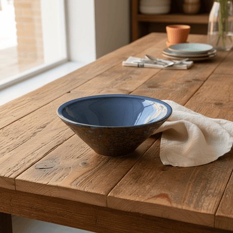 Navy Blue & Brown Round Reactive Glaze Ceramic Serving Bowl 20cm - Al Kabayel Discount CentreNavy Blue & Brown Round Reactive Glaze Ceramic Serving Bowl 20cmBowlsAKDCAl Kabayel Discount Centre