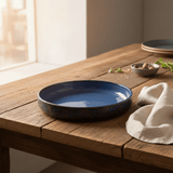 Navy Blue & Brown Round Reactive Glaze Ceramic Serving Plate 25cm - Al Kabayel Discount CentreNavy Blue & Brown Round Reactive Glaze Ceramic Serving Plate 25cmPlatesAKDCAl Kabayel Discount Centre