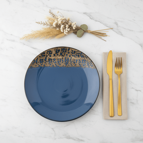 Navy Blue & Brown Round Speckled Ceramic Dinner Plate 28cm - Al Kabayel Discount CentreNavy Blue & Brown Round Speckled Ceramic Dinner Plate 28cmPlatesAKDCAl Kabayel Discount Centre