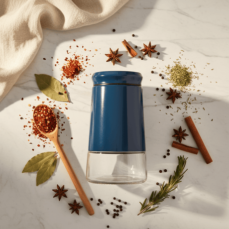 Navy Blue Metal & Glass Canister — 1 Litre - Al Kabayel Discount CentreNavy Blue Metal & Glass Canister — 1 LitreJars & Food SaversAKDCAl Kabayel Discount Centre