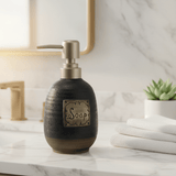 Navy Blue Speckled Glaze Ceramic & Plastic Liquid Soap Dispenser - 400ml - Al Kabayel Discount CentreNavy Blue Speckled Glaze Ceramic & Plastic Liquid Soap Dispenser - 400mlHolders & DispensersAKDCAl Kabayel Discount Centre