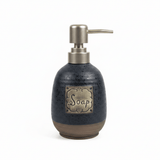 Navy Blue Speckled Glaze Ceramic & Plastic Liquid Soap Dispenser - 400ml - Al Kabayel Discount CentreNavy Blue Speckled Glaze Ceramic & Plastic Liquid Soap Dispenser - 400mlHolders & DispensersAKDCAl Kabayel Discount Centre
