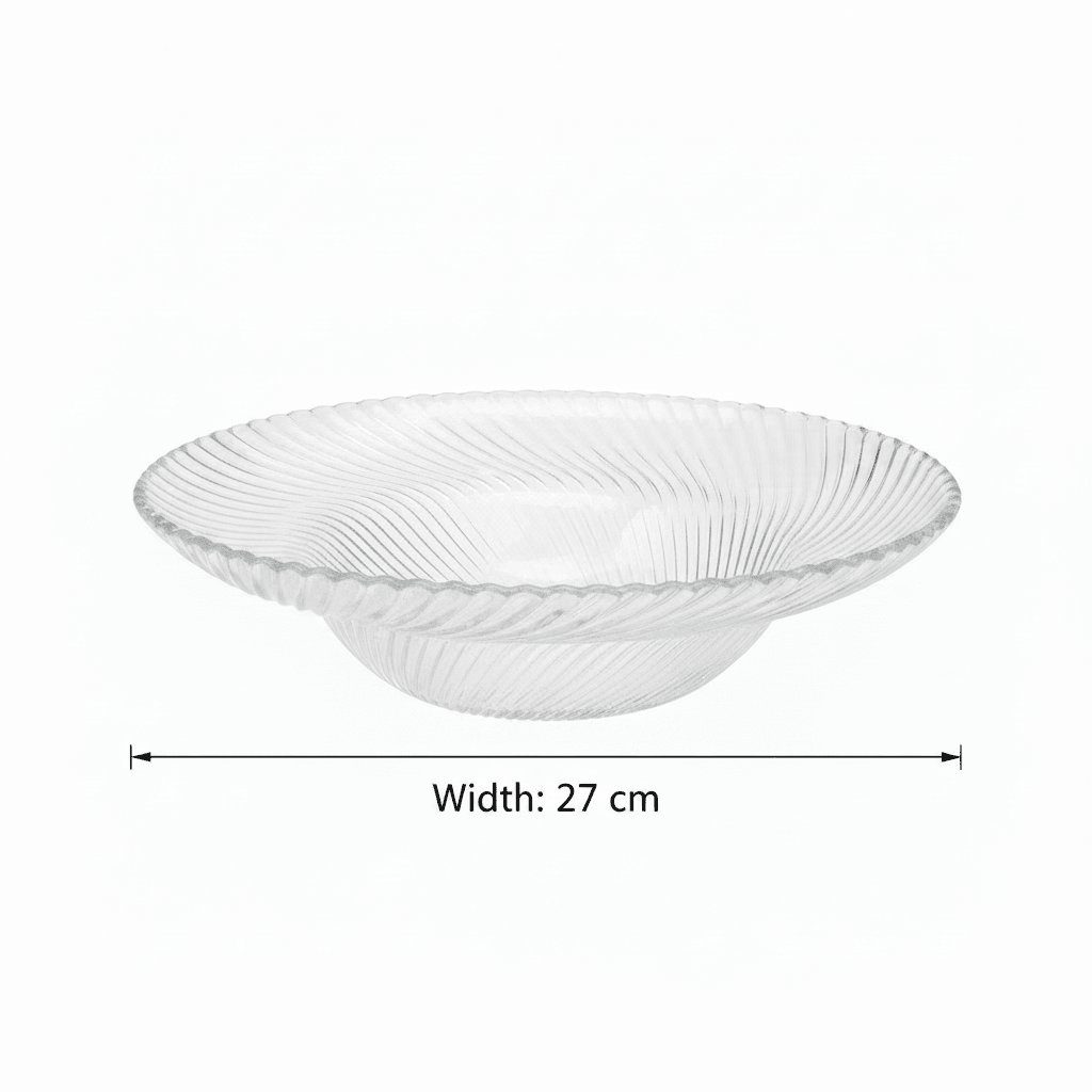 Neo Alpha Glass Fruit Plate 27cm - Al Kabayel Discount CentreNeo Alpha Glass Fruit Plate 27cmPlatesNEO ALPHAAl Kabayel Discount Centre