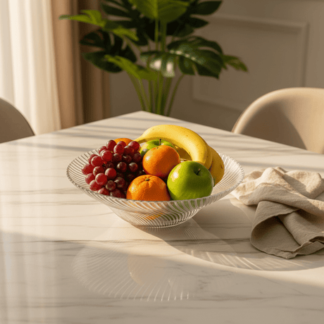Neo Alpha Round Glass Fruit Plate – Modern Plate for Fruit, Dessert & Elegant Presentation 270 mm - Al Kabayel Discount CentreNeo Alpha Round Glass Fruit Plate – Modern Plate for Fruit, Dessert & Elegant Presentation 270 mmserving traysNEO ALPHAAl Kabayel Discount Centre