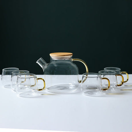 NEOFLAM Borosilicate 7Pcs Tea Set Tea Set, Coffee Pot - 1000ml and Cups - 130ml - Al Kabayel Discount CentreNEOFLAM Borosilicate 7Pcs Tea Set Tea Set, Coffee Pot - 1000ml and Cups - 130mlTea SetsNEOFLAMAl Kabayel Discount Centre