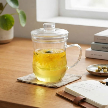 Neoflam Borosilicate Glass Tea Mug with Lid – 350ml / 12oz - Al Kabayel Discount CentreNeoflam Borosilicate Glass Tea Mug with Lid – 350ml / 12ozMugsNEOFLAMAl Kabayel Discount Centre