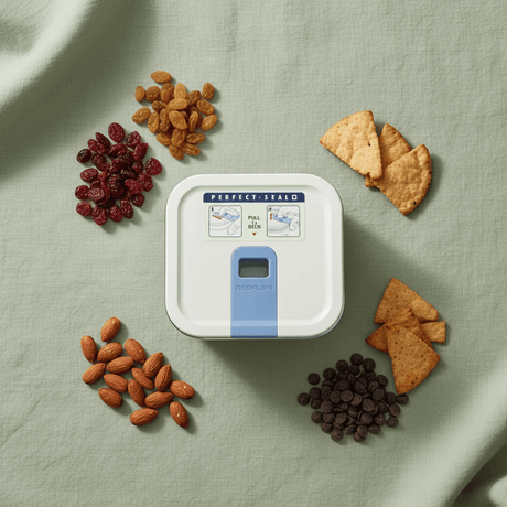 Neoflam Compact Square Glass Food Container with Airtight Plastic Lid – Space - Saving Food Storage for Snacks & Small Portions – 500 ml - Al Kabayel Discount CentreNeoflam Compact Square Glass Food Container with Airtight Plastic Lid – Space - Saving Food Storage for Snacks & Small Portions – 500 mlFood ContainersNEOFLAMAl Kabayel Discount Centre