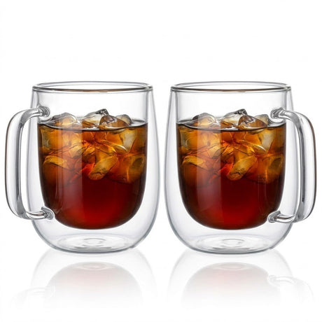 Neoflam Double Wall Glass Mug Set of 2 – 250ml - Al Kabayel Discount CentreNeoflam Double Wall Glass Mug Set of 2 – 250mlMugsNEOFLAMAl Kabayel Discount Centre