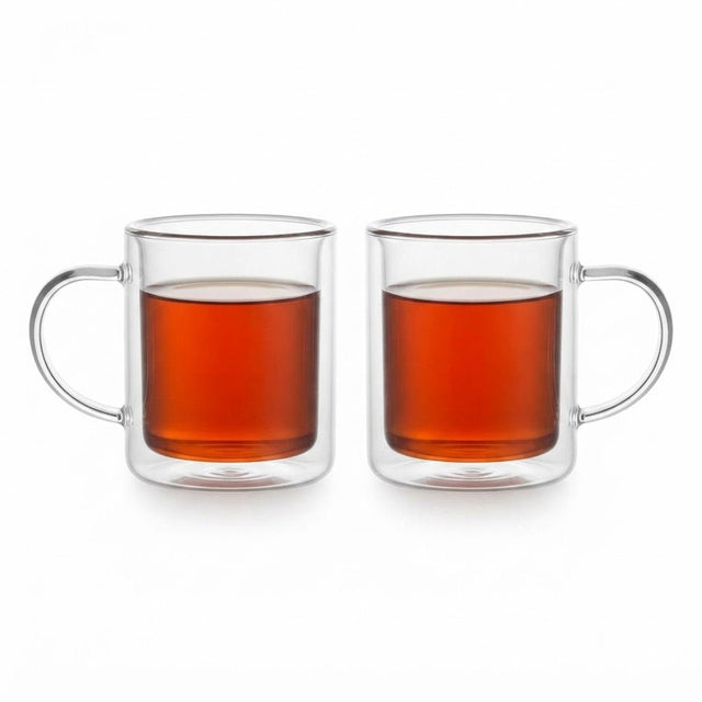 Neoflam Double Wall Glass Mug – Set of 2 – 350ml - Al Kabayel Discount CentreNeoflam Double Wall Glass Mug – Set of 2 – 350mlMugsNEOFLAMAl Kabayel Discount Centre