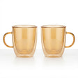 Neoflam Double Wall Glass Mug Set of 2 – 90ml – Yellow - Al Kabayel Discount CentreNeoflam Double Wall Glass Mug Set of 2 – 90ml – YellowMugsNEOFLAMAl Kabayel Discount Centre