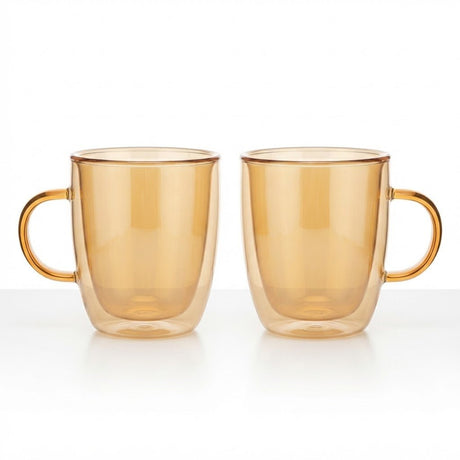 Neoflam Double Wall Glass Mug Set of 2 – 90ml – Yellow - Al Kabayel Discount CentreNeoflam Double Wall Glass Mug Set of 2 – 90ml – YellowMugsNEOFLAMAl Kabayel Discount Centre