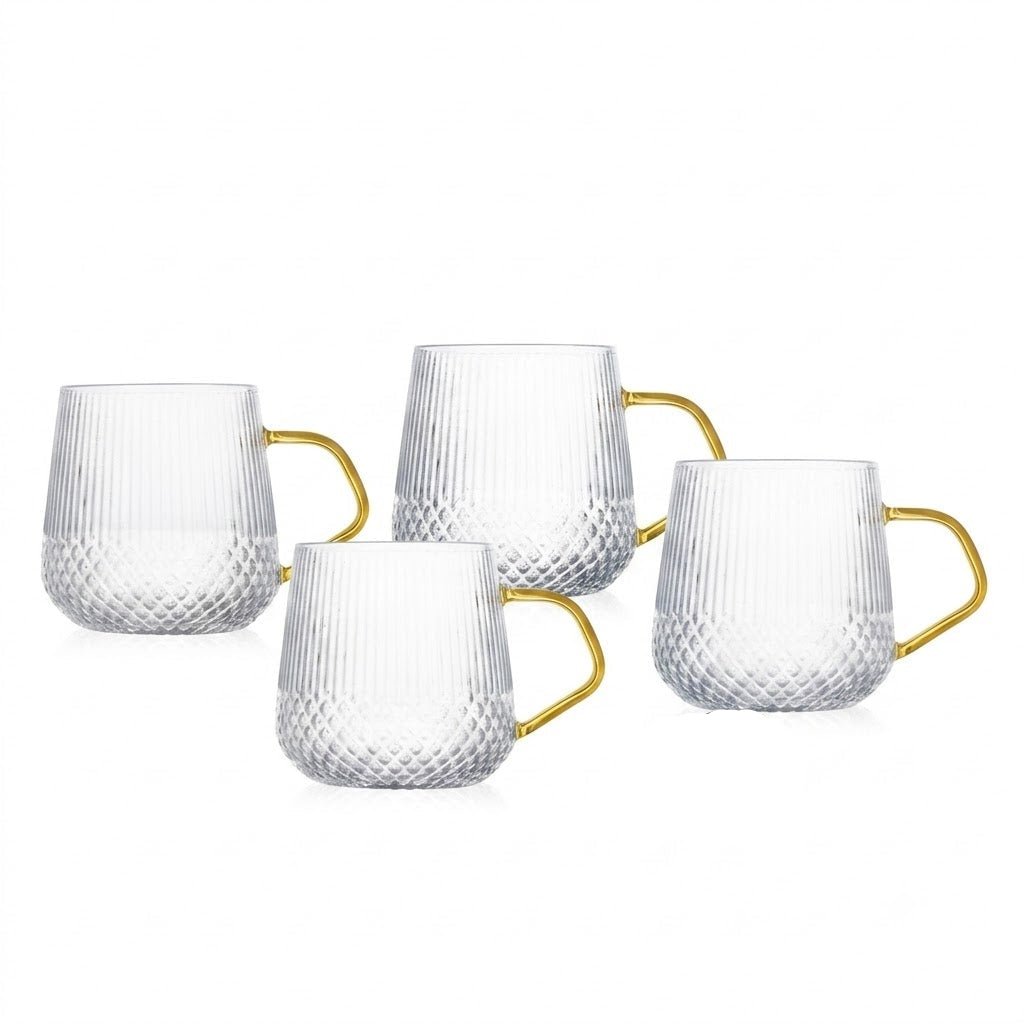 Neoflam Single Wall Glass Mug 400ml – Set of 4 - Al Kabayel Discount CentreNeoflam Single Wall Glass Mug 400ml – Set of 4MugsNEOFLAMAl Kabayel Discount Centre