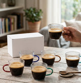 Neoflam Single Wall Glass Mugs 100ml – Set of 6 - Al Kabayel Discount CentreNeoflam Single Wall Glass Mugs 100ml – Set of 6MugsNEOFLAMAl Kabayel Discount Centre