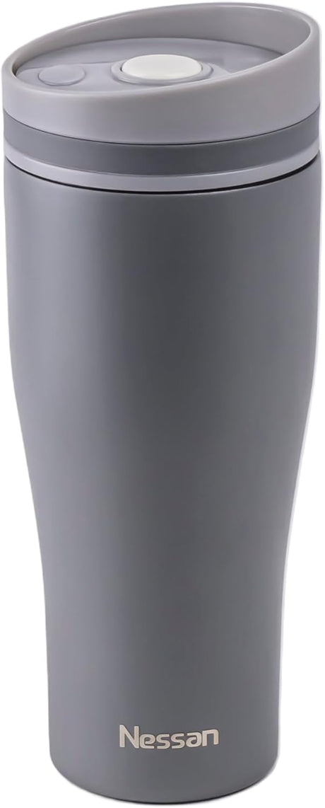 Nessan Insulated Stainless Steel Vacuum Mug, Your Perfect Portable Thermal Tumbler for Hot and Cold Beverages Anywhere: Home, Gym, Outdoors, Office, and School - 360ML - Grey - Al Kabayel Discount CentreNessan Insulated Stainless Steel Vacuum Mug, Your Perfect Portable Thermal Tumbler for Hot and Cold Beverages Anywhere: Home, Gym, Outdoors, Office, and School - 360ML - GreyThermosNESSANAl Kabayel Discount Centre