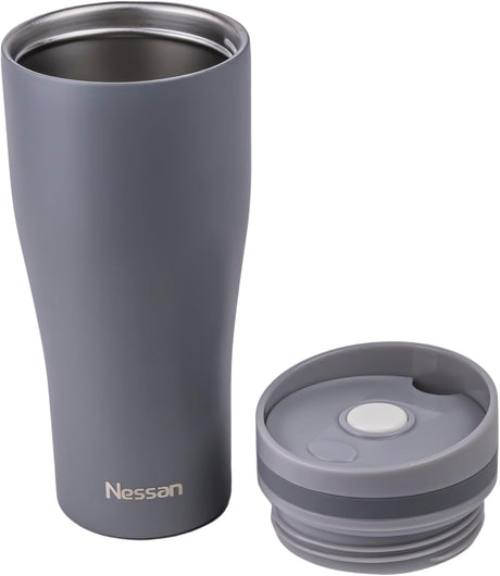 Nessan Insulated Stainless Steel Vacuum Mug, Your Perfect Portable Thermal Tumbler for Hot and Cold Beverages Anywhere: Home, Gym, Outdoors, Office, and School - 360ML - Grey - Al Kabayel Discount CentreNessan Insulated Stainless Steel Vacuum Mug, Your Perfect Portable Thermal Tumbler for Hot and Cold Beverages Anywhere: Home, Gym, Outdoors, Office, and School - 360ML - GreyThermosNESSANAl Kabayel Discount Centre