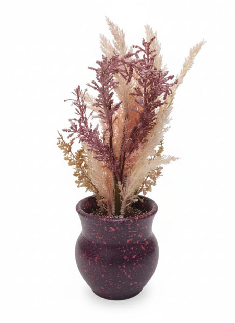 Next Rose Artificial Pampas Plant - Wispy Plumes in Ceramic Pot, Modern and Stylish for Contemporary Homes, 35 cm," - Wispy polystyrene foam plumes for modern style. - Al Kabayel Discount CentreNext Rose Artificial Pampas Plant - Wispy Plumes in Ceramic Pot, Modern and Stylish for Contemporary Homes, 35 cm," - Wispy polystyrene foam plumes for modern style.Artificial FloraNEXTROSEAl Kabayel Discount Centre