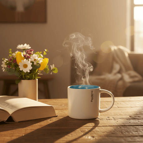 Niodenic Two - Tone Ceramic Mug | Matte White & Sky Blue | 330ml - Al Kabayel Discount CentreNiodenic Two - Tone Ceramic Mug | Matte White & Sky Blue | 330mlMugsNIODENICAl Kabayel Discount Centre
