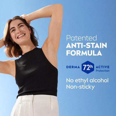 Nivea Black & White Invisible Antiperspirant Deodorant Spray for Women, Clear, 72H Active Protection, 5IN1, Anti - Odour, Sweat, Stains, Residues & Irritation - 150ML - Al Kabayel Discount CentreNivea Black & White Invisible Antiperspirant Deodorant Spray for Women, Clear, 72H Active Protection, 5IN1, Anti - Odour, Sweat, Stains, Residues & Irritation - 150MLBody Mists & SpraysNIVEAAl Kabayel Discount Centre