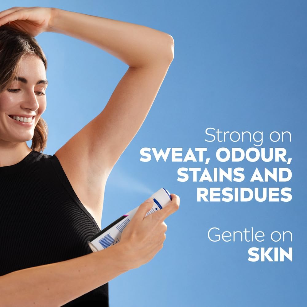 Nivea Black & White Invisible Antiperspirant Deodorant Spray for Women, Clear, 72H Active Protection, 5IN1, Anti - Odour, Sweat, Stains, Residues & Irritation - 150ML - Al Kabayel Discount CentreNivea Black & White Invisible Antiperspirant Deodorant Spray for Women, Clear, 72H Active Protection, 5IN1, Anti - Odour, Sweat, Stains, Residues & Irritation - 150MLBody Mists & SpraysNIVEAAl Kabayel Discount Centre