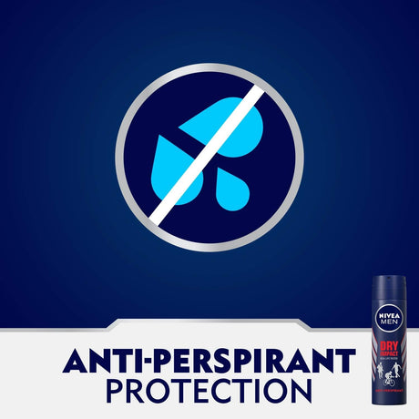 Nivea Men Antiperspirant Spray for Men, Dry Impact - 150ML - Al Kabayel Discount CentreNivea Men Antiperspirant Spray for Men, Dry Impact - 150MLBody Mists & SpraysNIVEAAl Kabayel Discount Centre