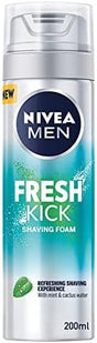 Nivea Men Fresh Kick Shaving Foam, Mint & Cactus Water, 200ml - Al Kabayel Discount CentreNivea Men Fresh Kick Shaving Foam, Mint & Cactus Water, 200mlShaving & GroomingNIVEAAl Kabayel Discount Centre