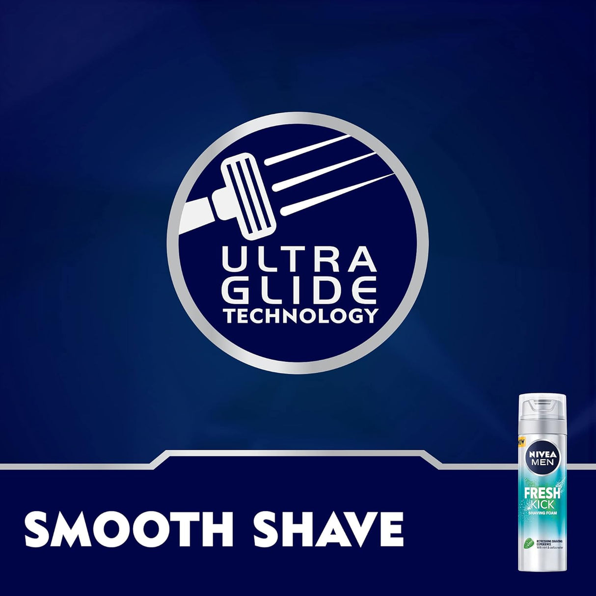 Nivea Men Fresh Kick Shaving Foam, Mint & Cactus Water, 200ml - Al Kabayel Discount CentreNivea Men Fresh Kick Shaving Foam, Mint & Cactus Water, 200mlShaving & GroomingNIVEAAl Kabayel Discount Centre