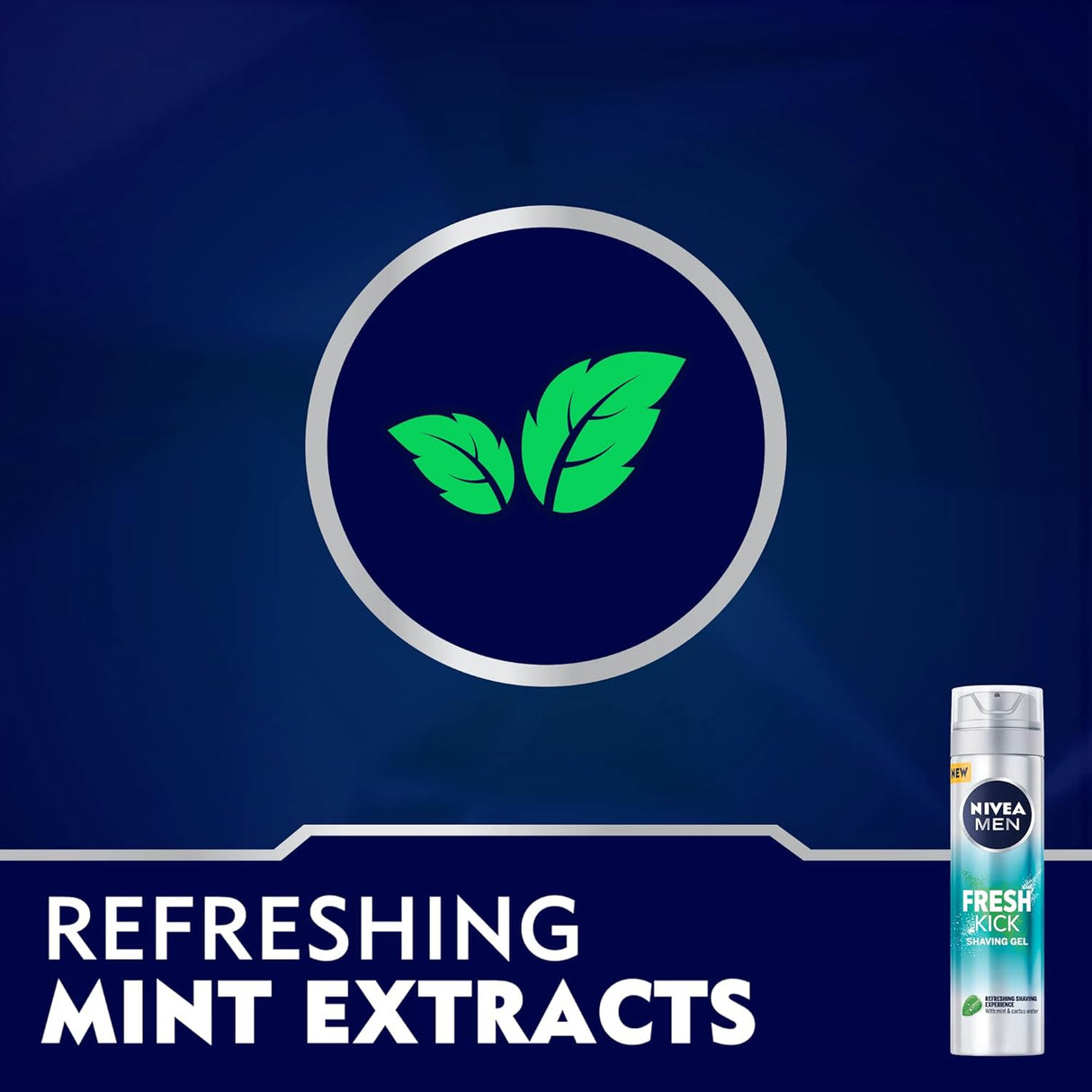 Nivea Men Fresh Kick Shaving Gel with Mint & Cactus Water, 200ml - Al Kabayel Discount CentreNivea Men Fresh Kick Shaving Gel with Mint & Cactus Water, 200mlShaving & GroomingNIVEAAl Kabayel Discount Centre